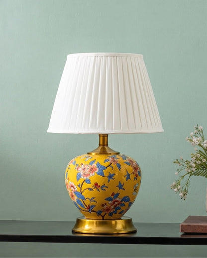 Golden Bloom Heritage Table Lamp