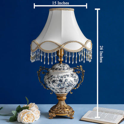 Victorian Charm Decorative Ceramic Table Lamp