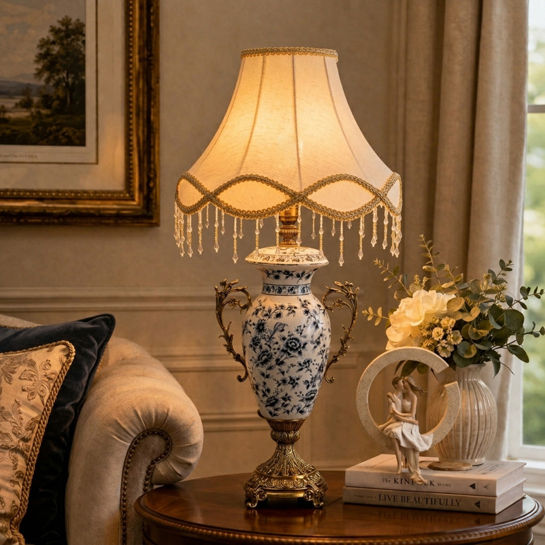 Victorian Luminary Decorative Ceramic Living Room Lamps