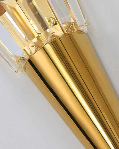 Tapered Crystal Wall Sconce - Medium