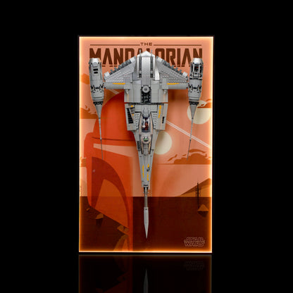 Wall Display frame for LEGO® STAR WARS™ 75442 The Mandalorian's N1 Starfighter™
