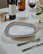 Azure Mosaic Oval Platter