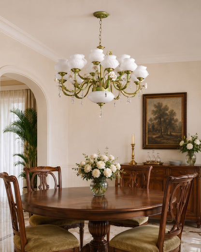 Imperial Rose French Floral Chandelier
