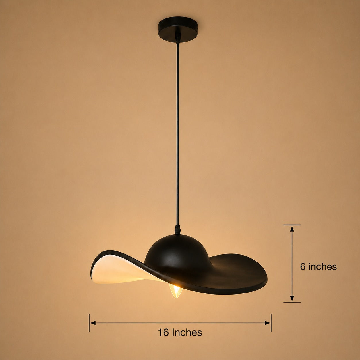 Polaris Ceiling Light For Home & Home Decoration Item - Black