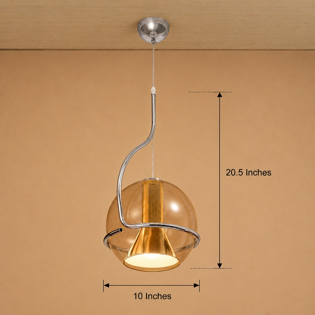 Amber Radiance Ceiling Light For Home & Home Decoration Item