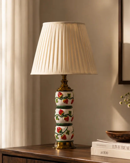 Sweet Strawberry Condiment Table Lamp