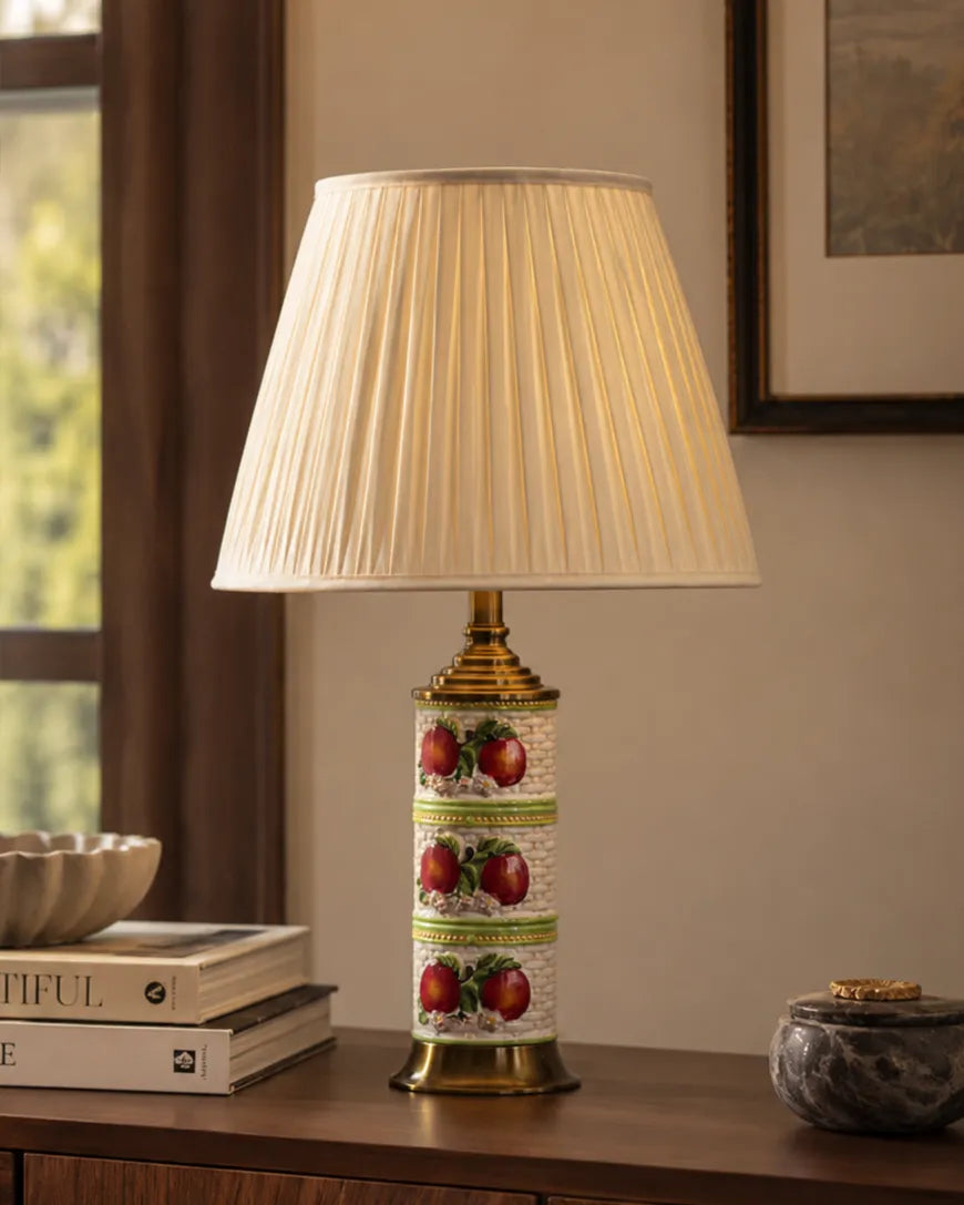 Peach Blossom Ceramic Table Lamp