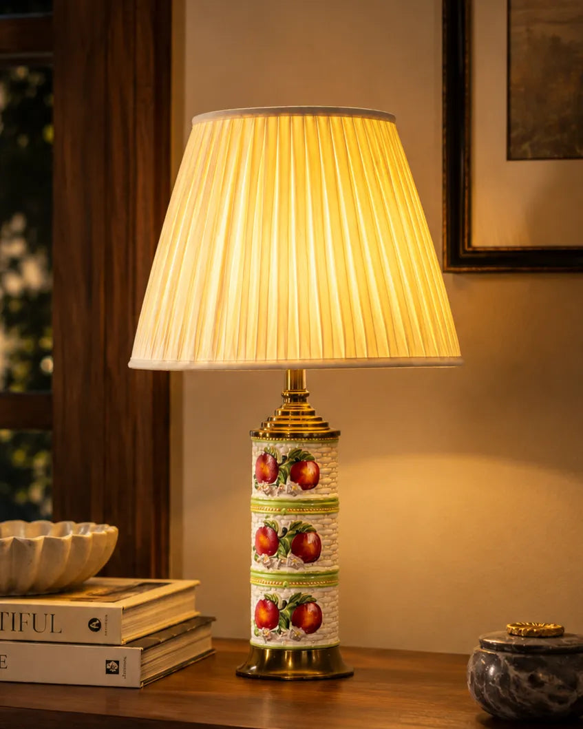 Peach Blossom Ceramic Table Lamp
