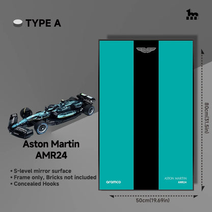 Aston Martin AMR24 Car Display frame And LEGO Set