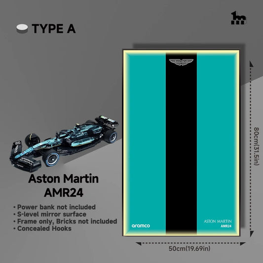 Aston Martin AMR24 Car Display frame And LEGO Set