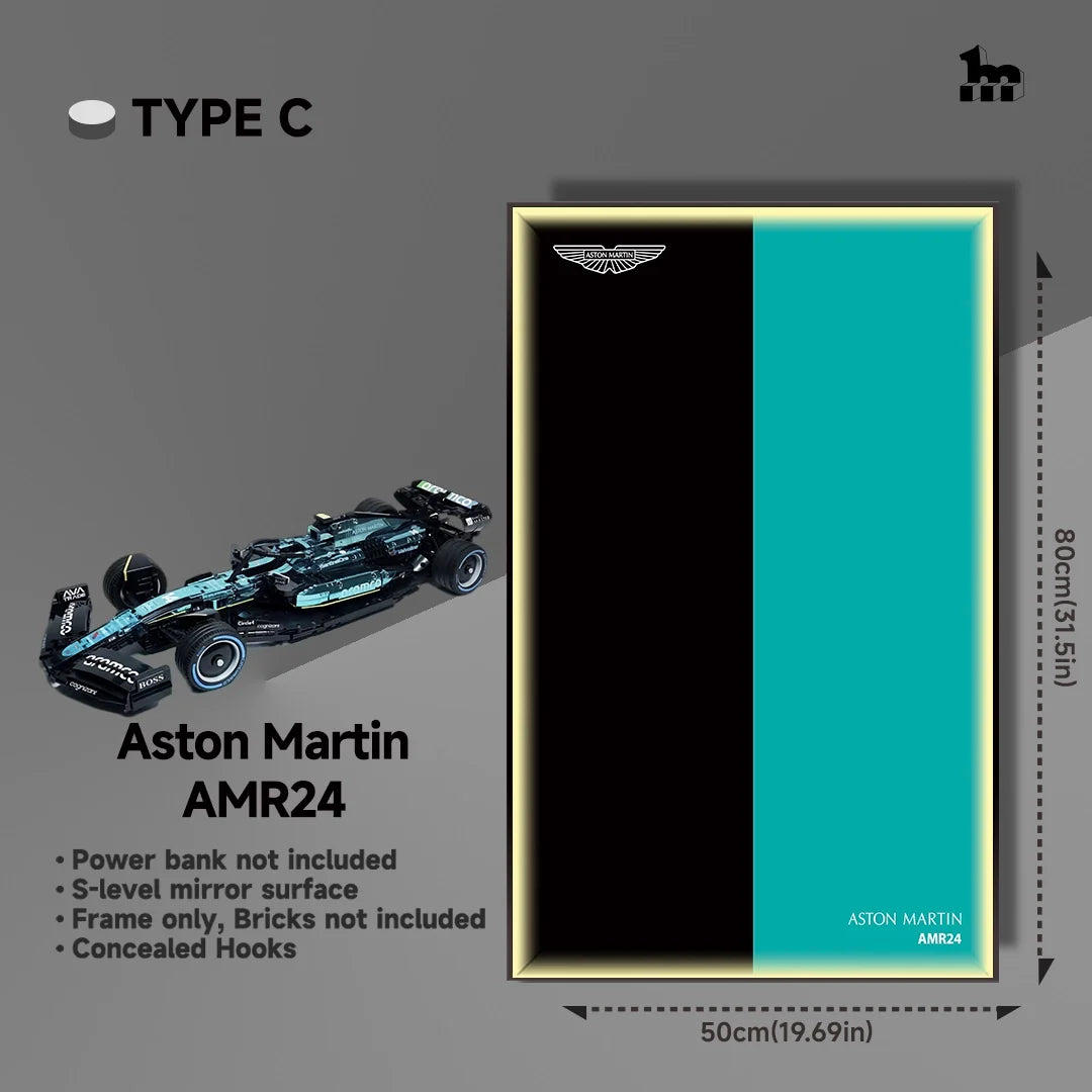 Aston Martin AMR24 Car Display frame And LEGO Set