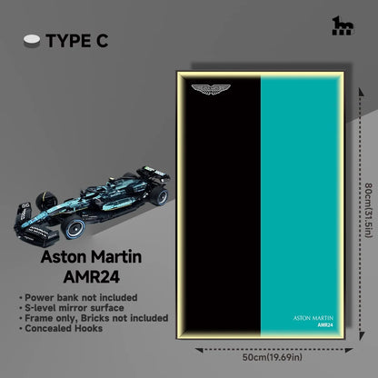 Aston Martin AMR24 Car Display frame And LEGO Set