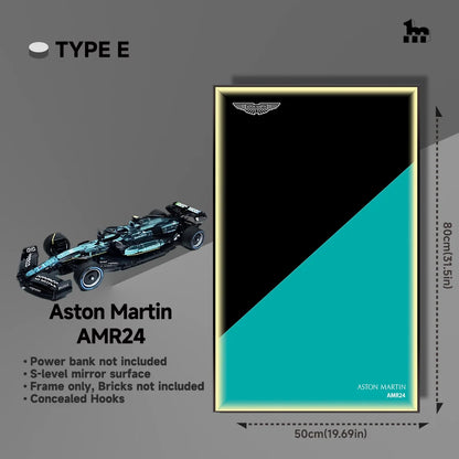 Aston Martin AMR24 Car Display frame And LEGO Set
