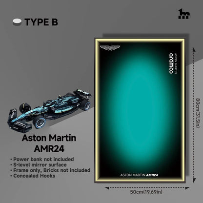 Aston Martin AMR24 Car Display frame And LEGO Set