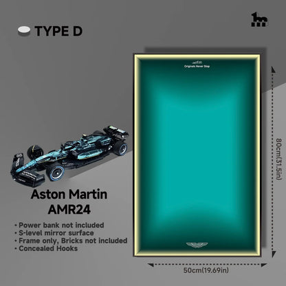 Aston Martin AMR24 Car Display frame And LEGO Set