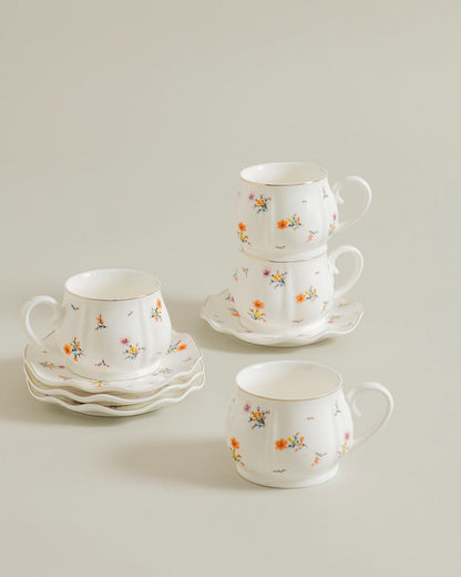 Blossom Meadow Tea Cup With Saucer