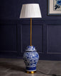 Dragon Motif Temple Jar Floor Lamp