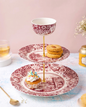 Roman Pink 2-Tier Cake Stand
