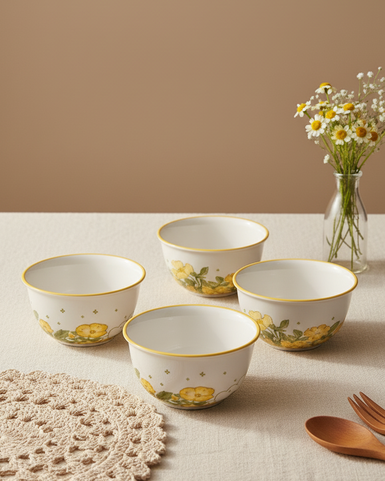 Spring Meadow Katori - Set Of 4