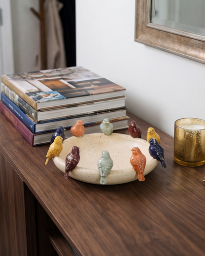 Chirping Birds Decorative Bowl