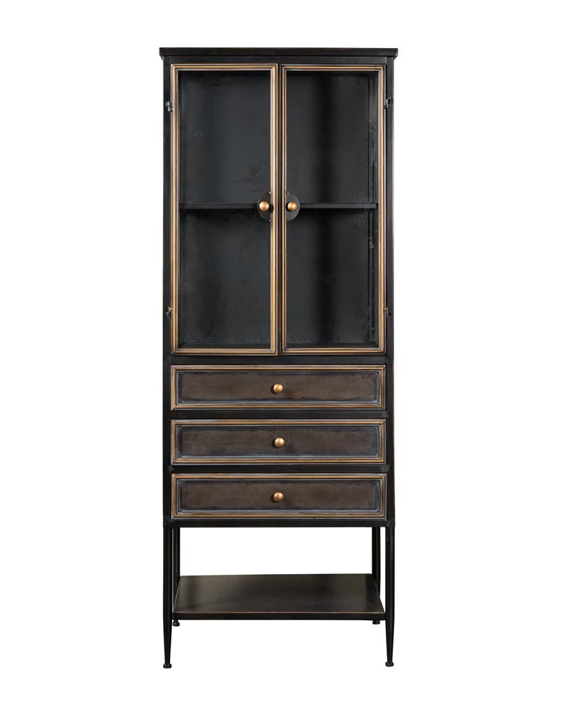 Roane Display Cabinet with Three Drawers