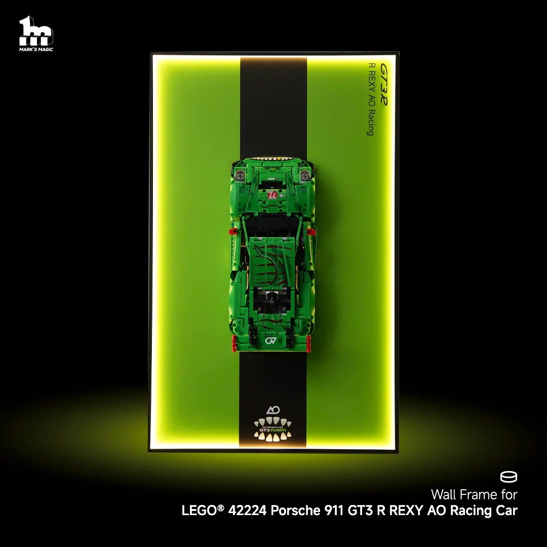 Car Display Frame For LEGO® 42224 Porsche 911 GT3 R REXY AO Racing Car