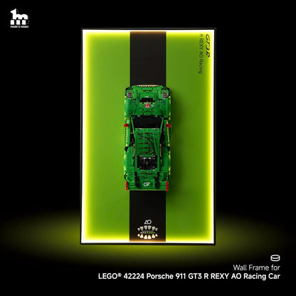Car Display Frame For LEGO® 42224 Porsche 911 GT3 R REXY AO Racing Car
