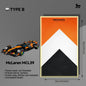 Car display Frame for LEGO® TECHNIC™ 42228 McLaren MCL39 F1® Car