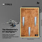Wall Display frame for LEGO® STAR WARS™ 75442 The Mandalorian's N1 Starfighter™