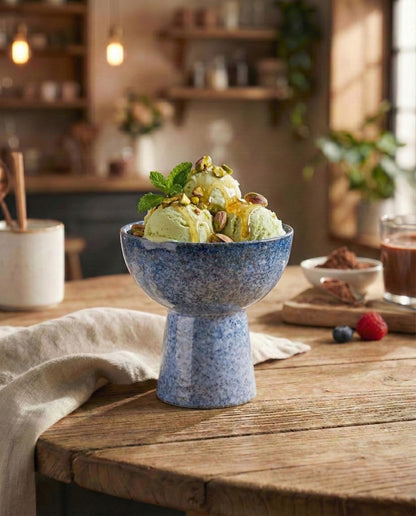 Deep Sea Speckled Dessert Bowl