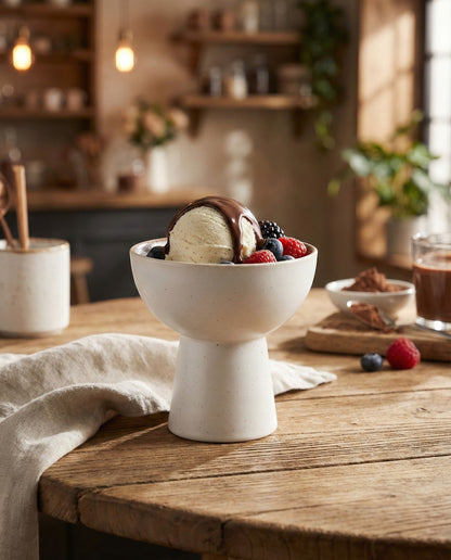 Artisan Glazed Dessert Bowl