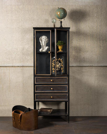 Roane Display Cabinet with Three Drawers