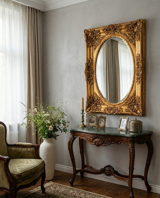 Victorian Regal Ornate Wall Mirror