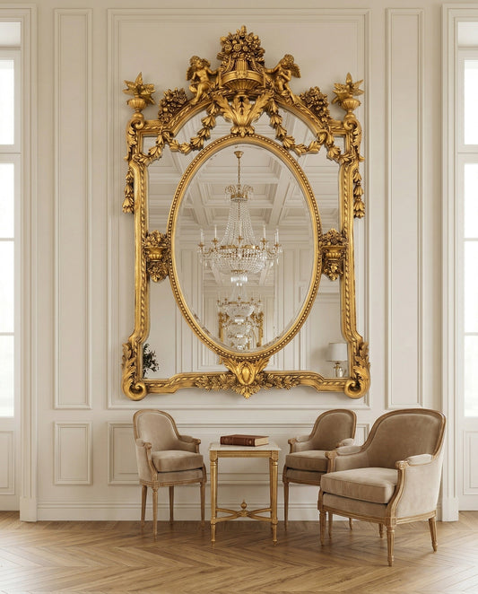 Victorian Cherub Grandeur Mirror