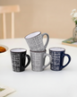 City Sketch Ceramic Coffee Mug - Set Of 4