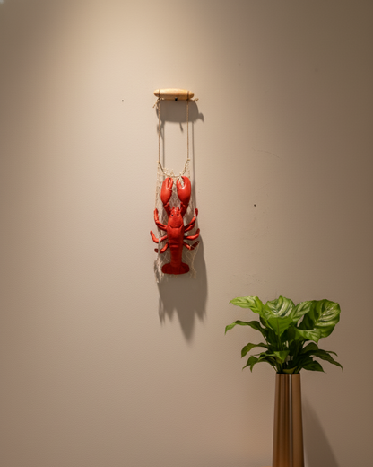 Lobster With Net Wall Decoration - Large