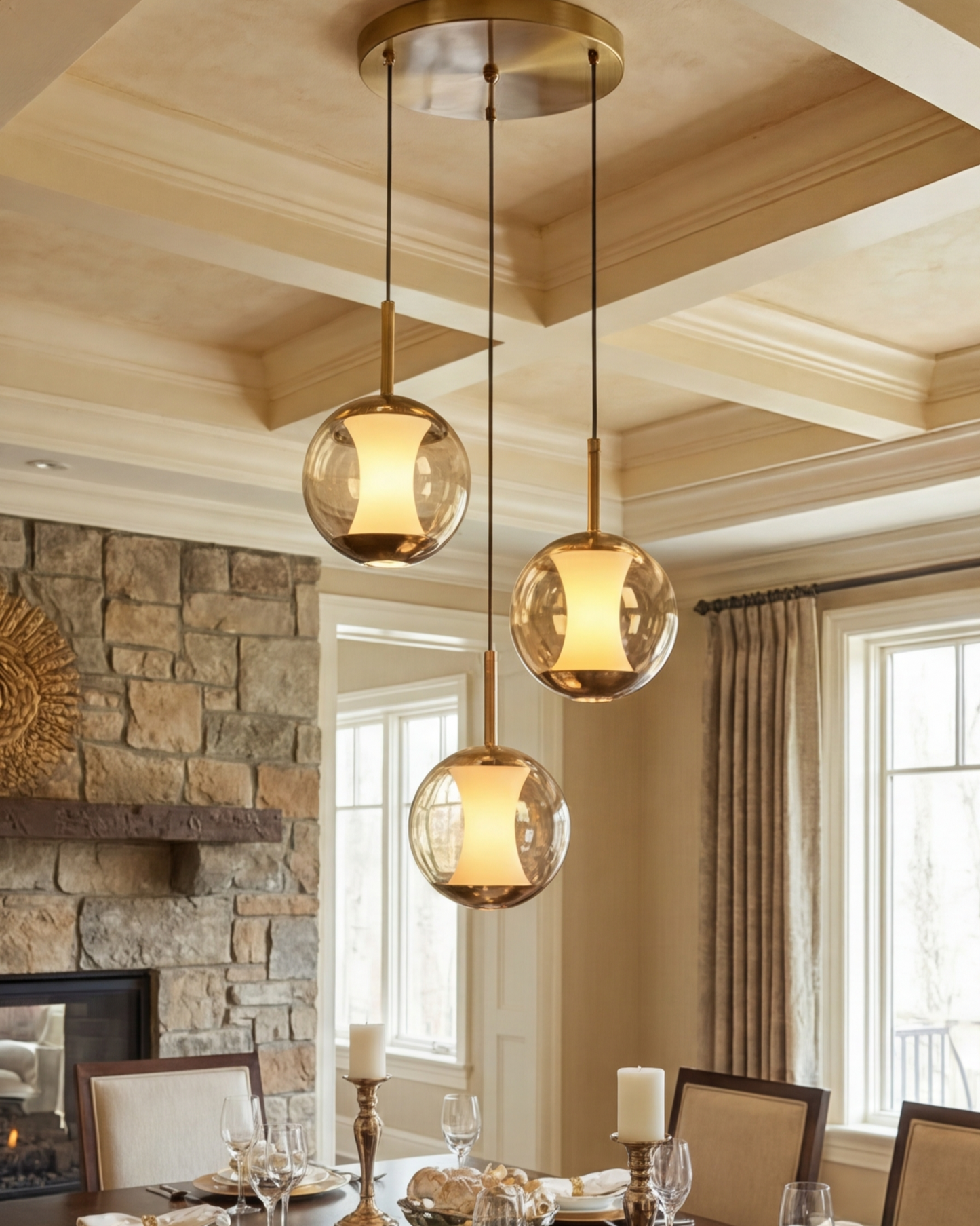 Orb Trio Elegance Pendant Light