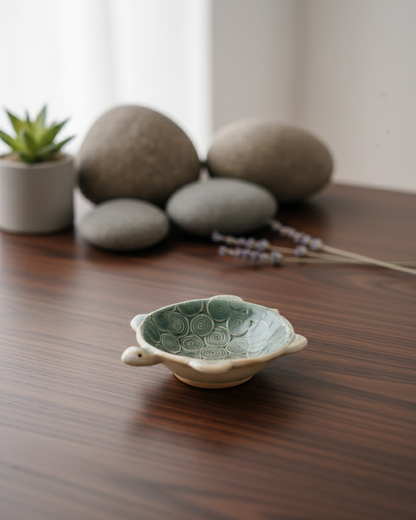 Ocean Turtle Textured Ceramic Bowl - Small
