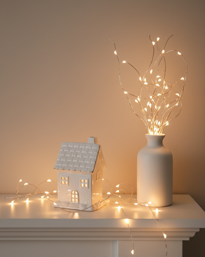 White Serenity Cottage Tealight Holder & Sculpture