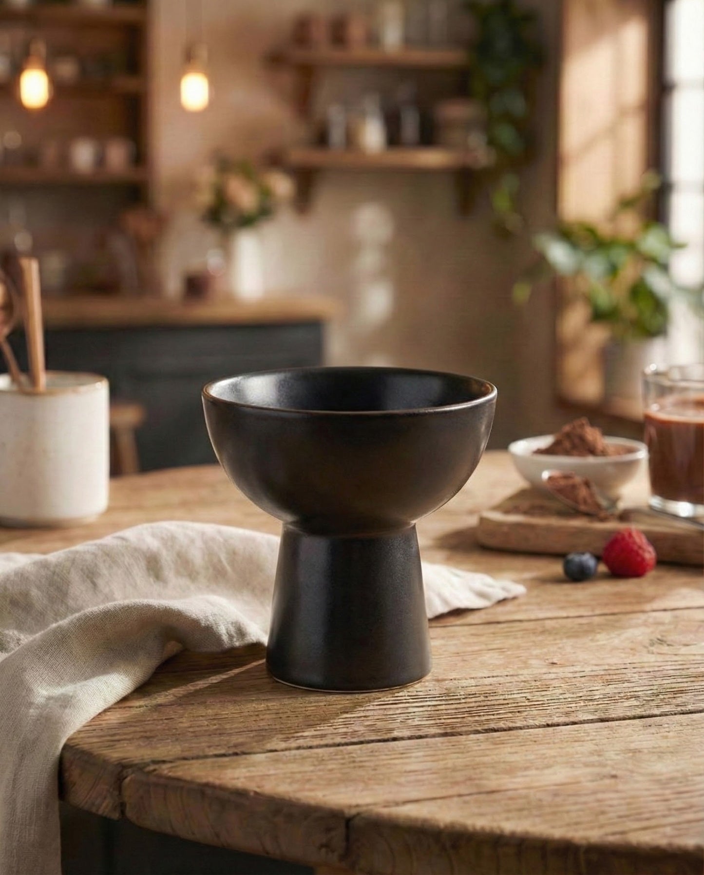 Charcoal Eclipse Dessert Bowl
