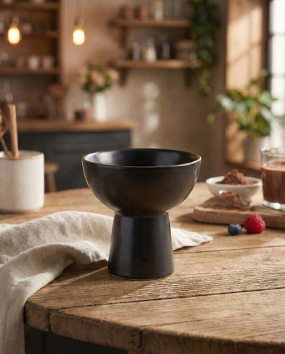 Charcoal Eclipse Dessert Bowl