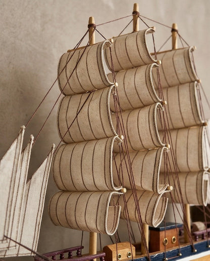 "The Gold Mariner" Wooden Decorative Ship