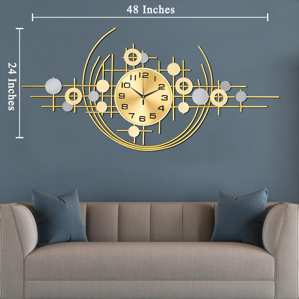 Timekeeper's Treasure Metal Wall Art Clocks for the Home Buy Wall Clock Online