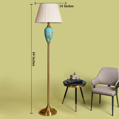 Alabama Floral Base Tall Floor Lamp