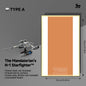 Wall Display frame for LEGO® STAR WARS™ 75442 The Mandalorian's N1 Starfighter™
