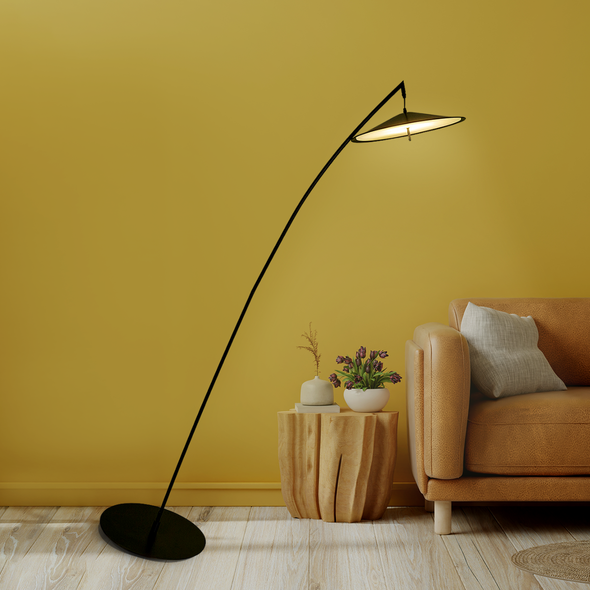 Radiant Prism Floor Lamp for Living Room