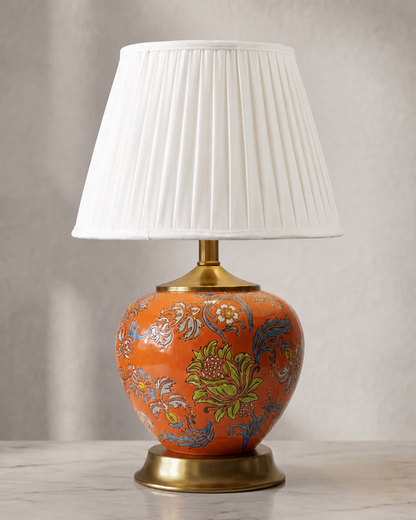 Traditional Floral Ceramic Table Lamp