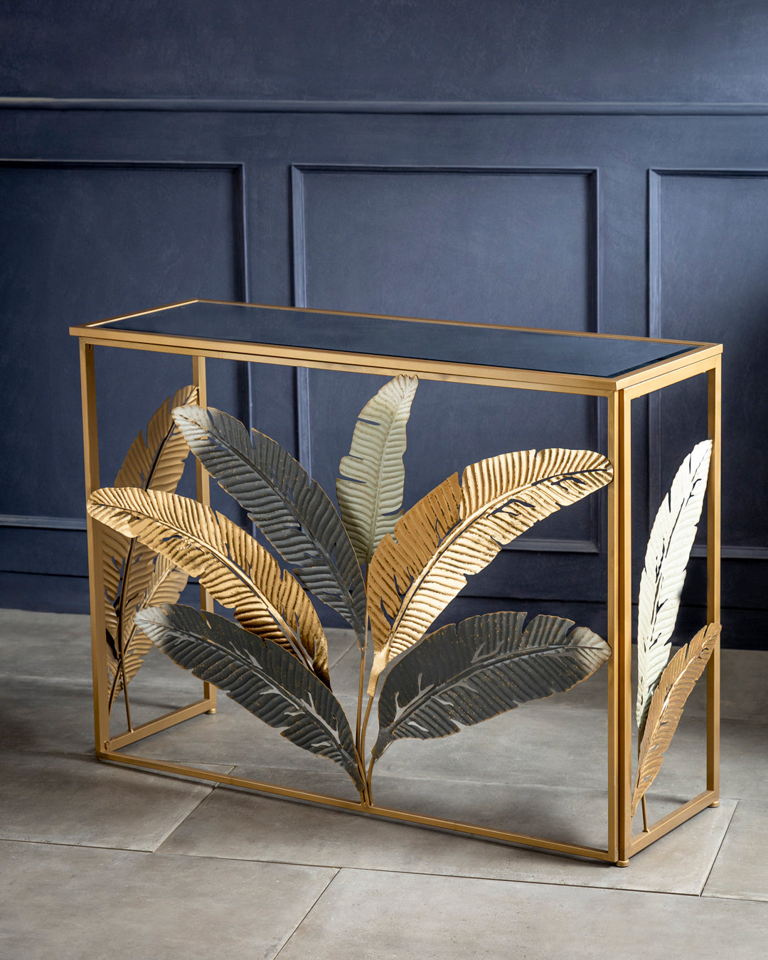 Luxe Palm Harmony Console Table