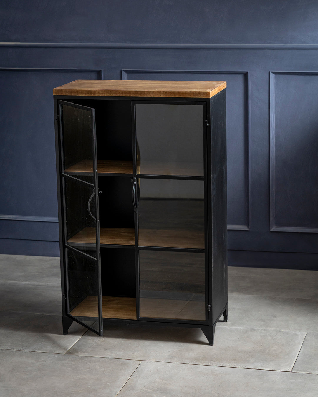 Noir Glass Display Cabinet