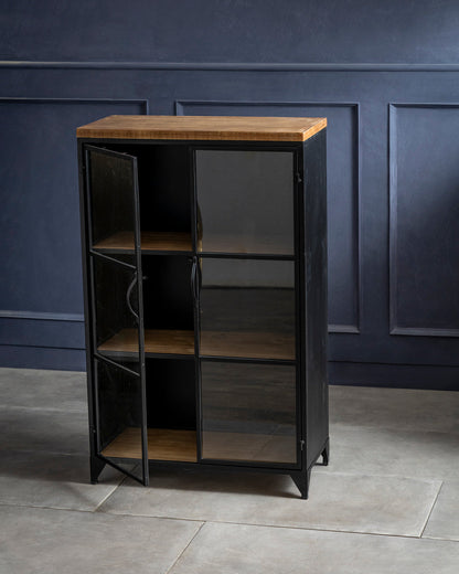 Noir Glass Display Cabinet